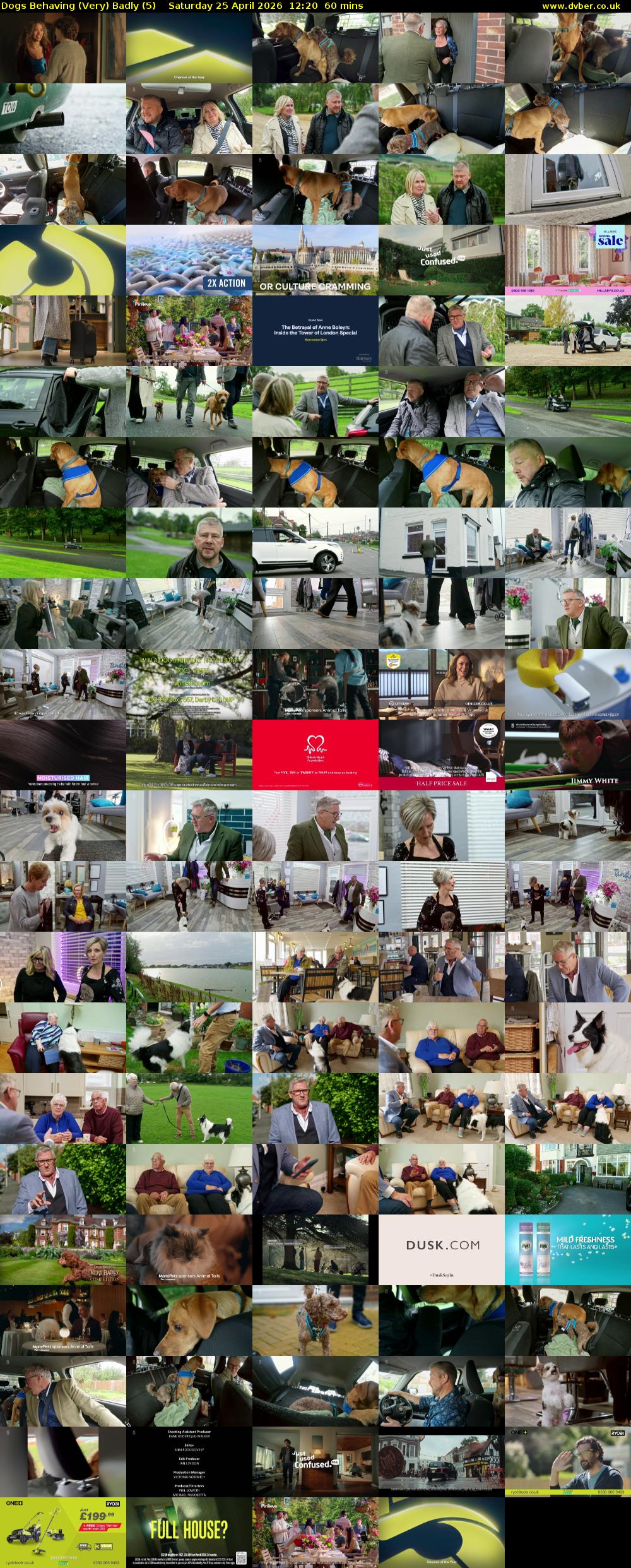 Dogs Behaving (Very) Badly (5) Saturday 25 April 2026 12:20 - 13:20