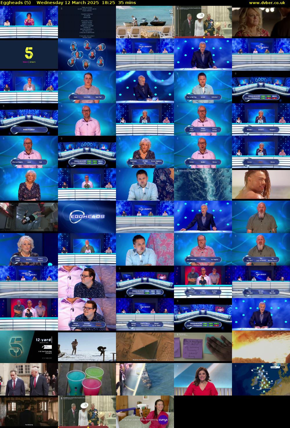 Eggheads (5) Wednesday 12 March 2025 18:25 - 19:00