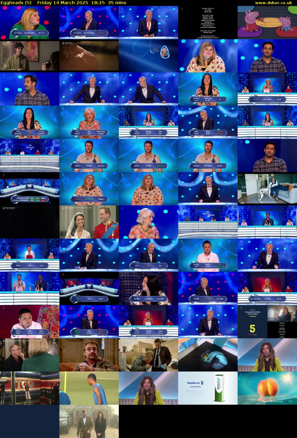 Eggheads (5) Friday 14 March 2025 18:25 - 19:00