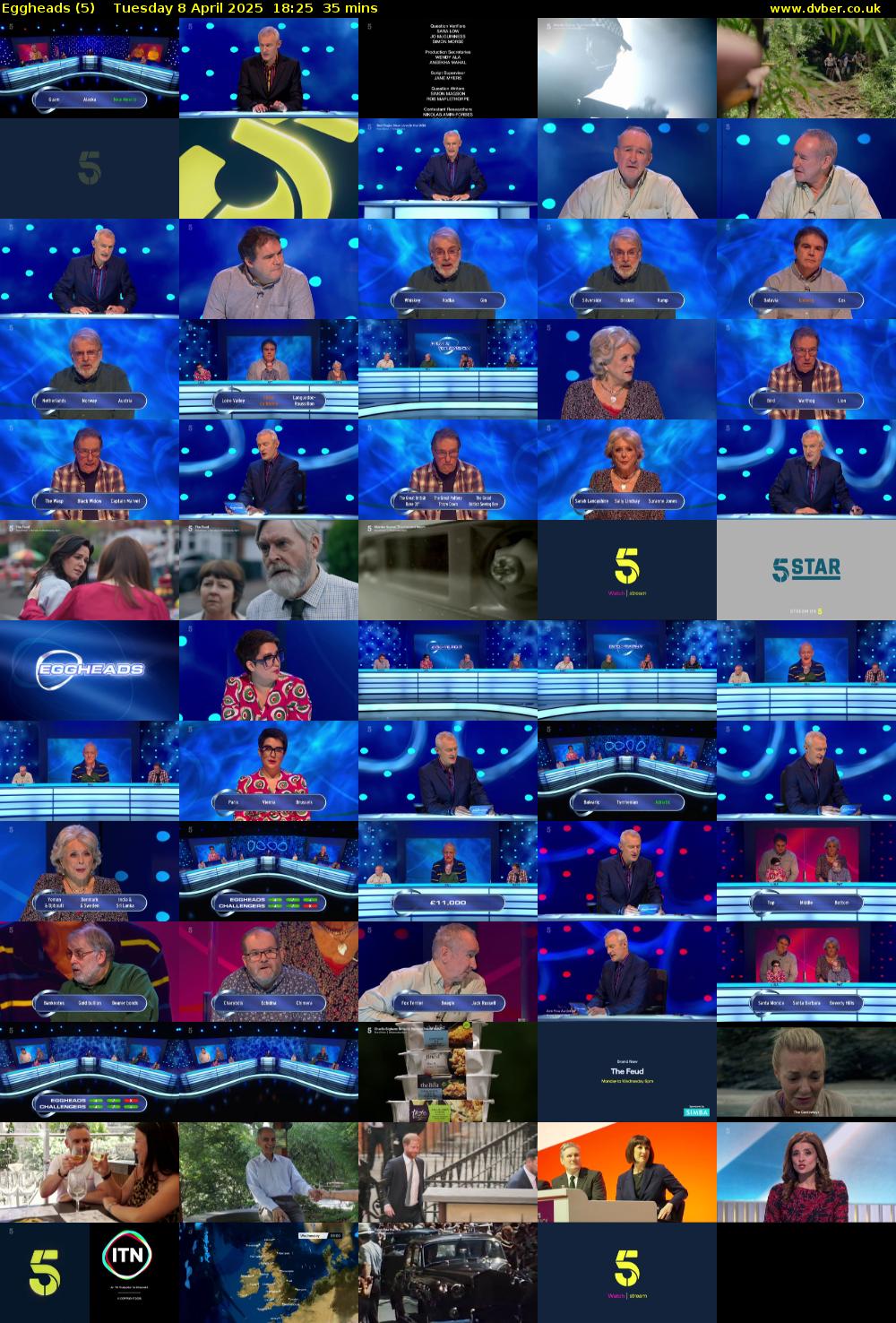 Eggheads (5) Tuesday 8 April 2025 18:25 - 19:00