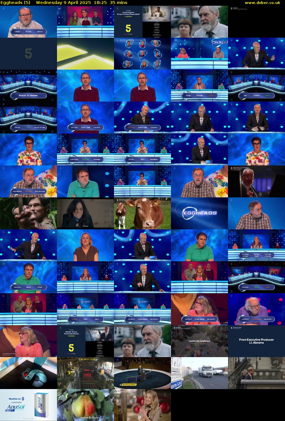 Eggheads (5) Wednesday 9 April 2025 18:25 - 19:00