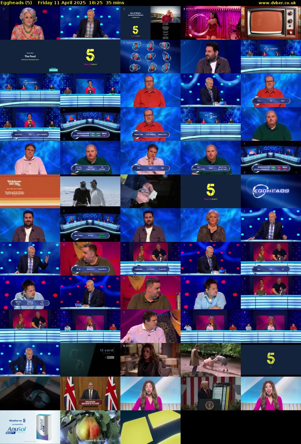 Eggheads (5) Friday 11 April 2025 18:25 - 19:00