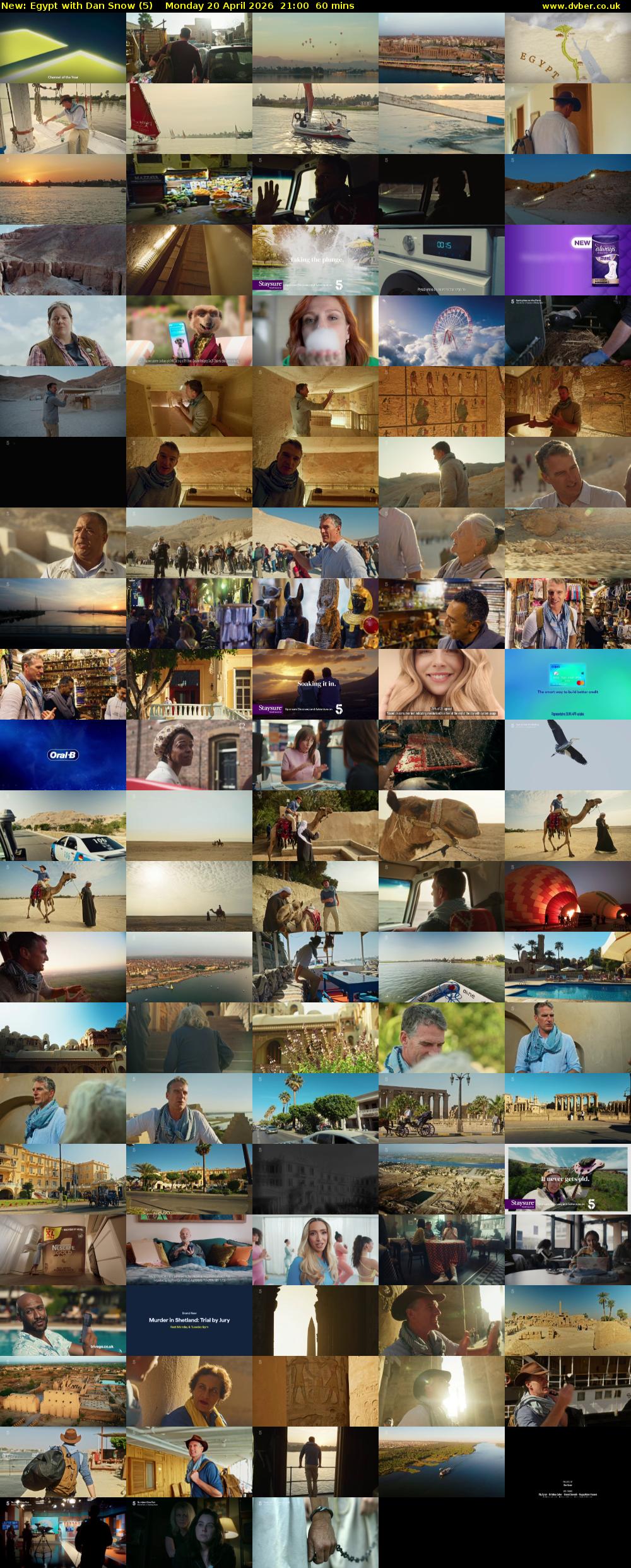 Egypt with Dan Snow (5) Monday 20 April 2026 21:00 - 22:00