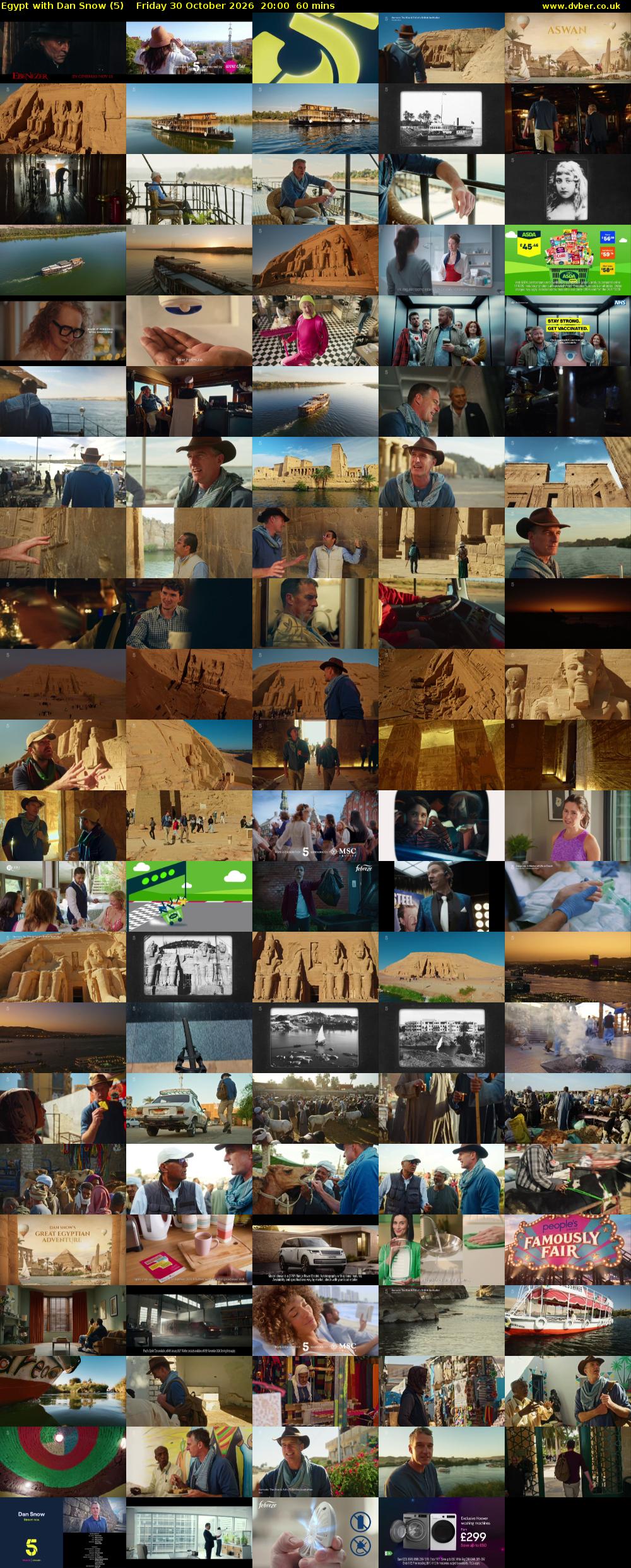 Egypt with Dan Snow (5) Friday 30 October 2026 20:00 - 21:00