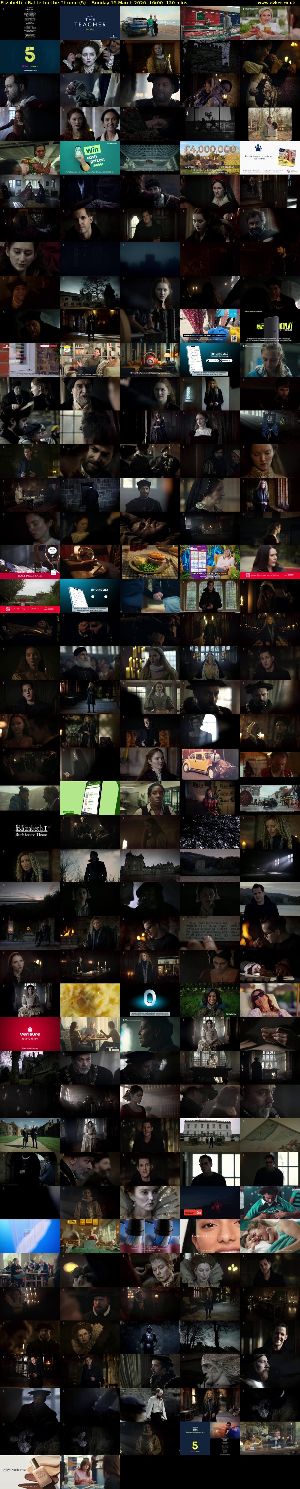 Elizabeth I: Battle for the Throne (5) Sunday 15 March 2026 16:00 - 18:00