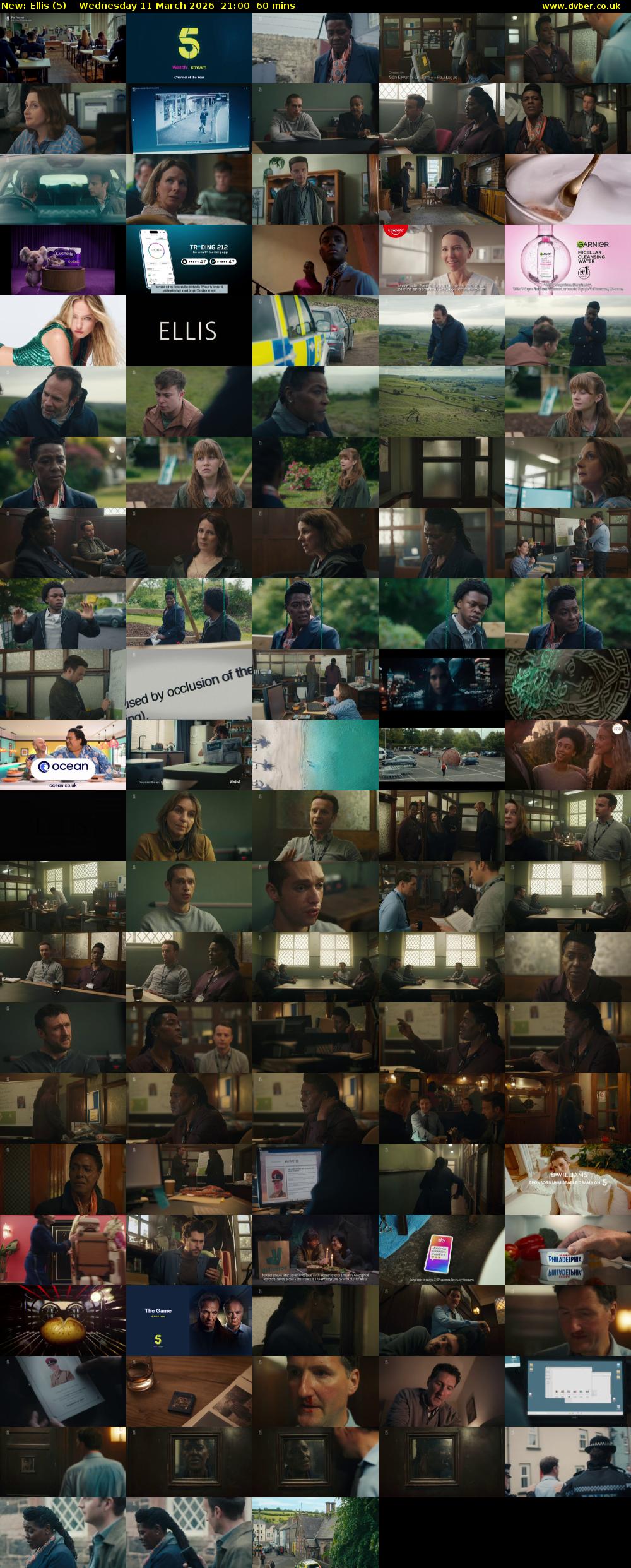 Ellis (5) Wednesday 11 March 2026 21:00 - 22:00
