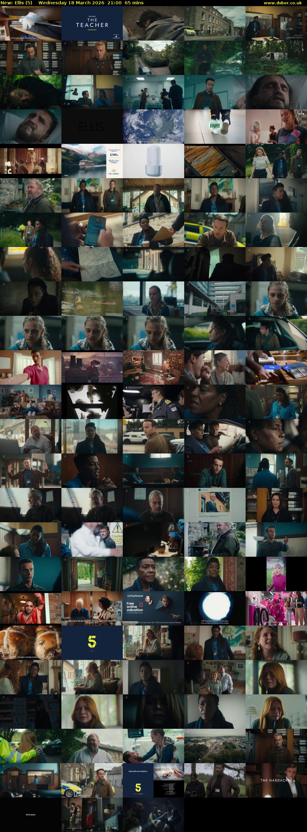 Ellis (5) Wednesday 18 March 2026 21:00 - 22:05