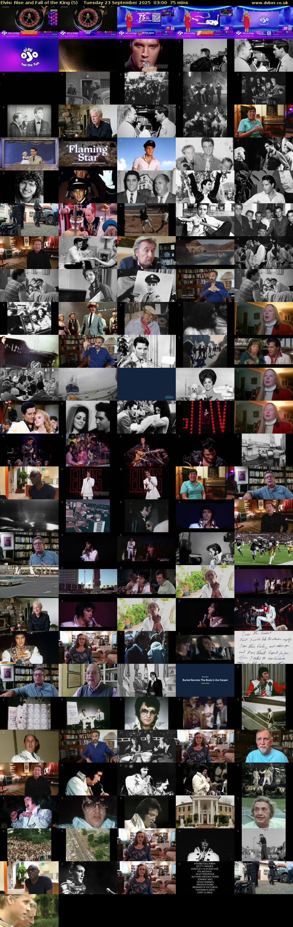 Elvis: Rise and Fall of the King (5) Tuesday 23 September 2025 03:00 - 04:15