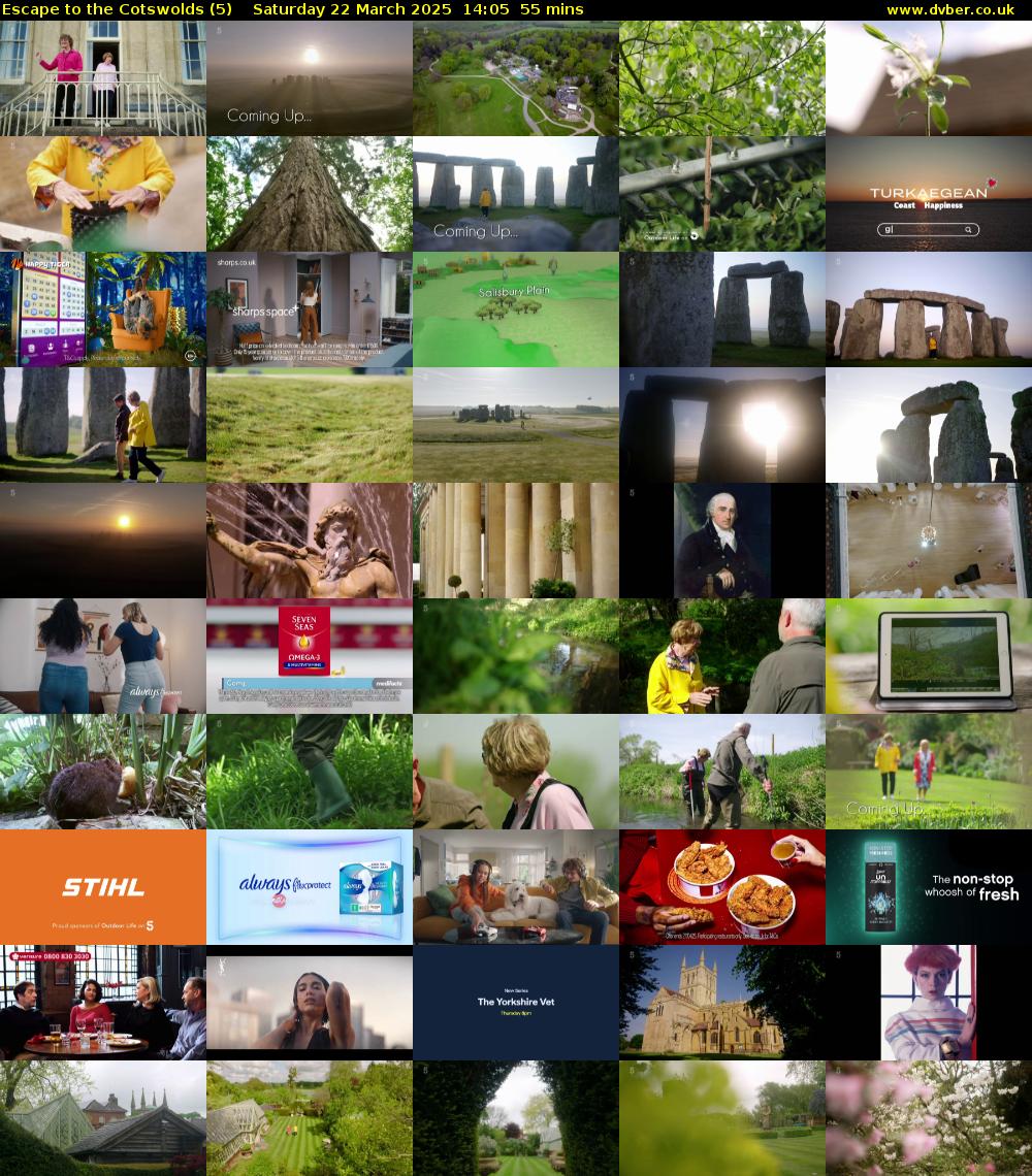 Escape to the Cotswolds (5) Saturday 22 March 2025 14:05 - 15:00