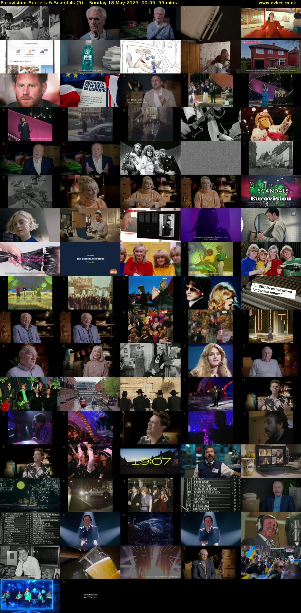 Eurovision: Secrets & Scandals (5) Sunday 18 May 2025 00:05 - 01:00