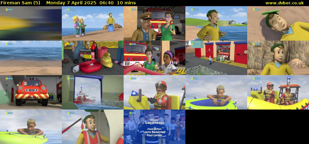 Fireman Sam (5) Monday 7 April 2025 06:40 - 06:50