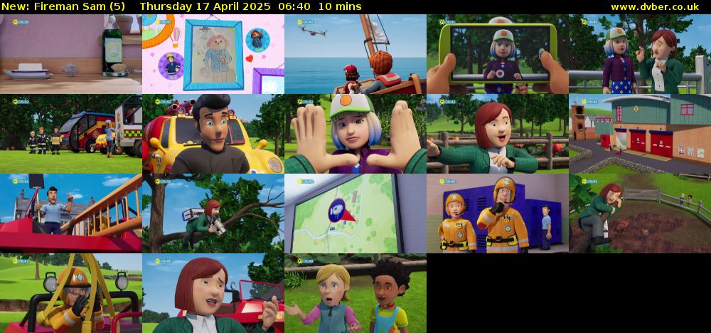 Fireman Sam (5) Thursday 17 April 2025 06:40 - 06:50