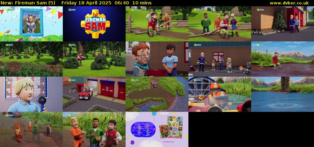 Fireman Sam (5) Friday 18 April 2025 06:40 - 06:50