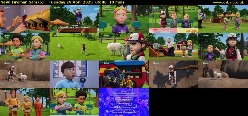 Fireman Sam (5) Tuesday 29 April 2025 06:40 - 06:50