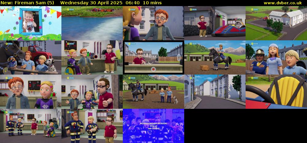 Fireman Sam (5) Wednesday 30 April 2025 06:40 - 06:50