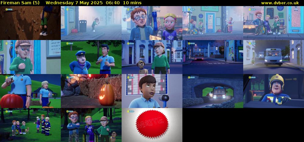 Fireman Sam (5) Wednesday 7 May 2025 06:40 - 06:50