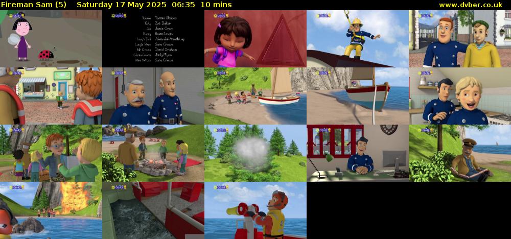Fireman Sam (5) Saturday 17 May 2025 06:35 - 06:45