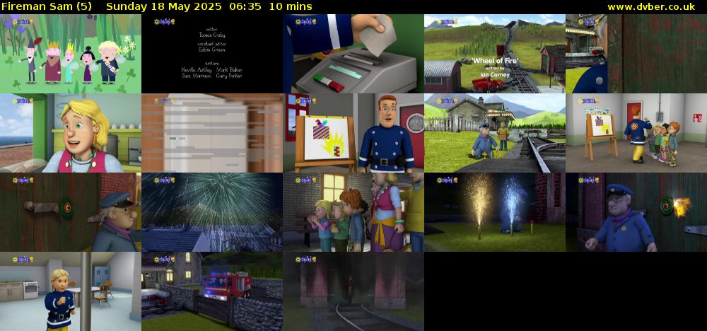 Fireman Sam (5) Sunday 18 May 2025 06:35 - 06:45