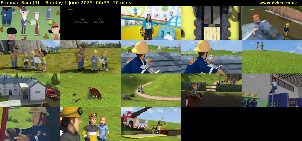 Fireman Sam (5) Sunday 1 June 2025 06:35 - 06:45