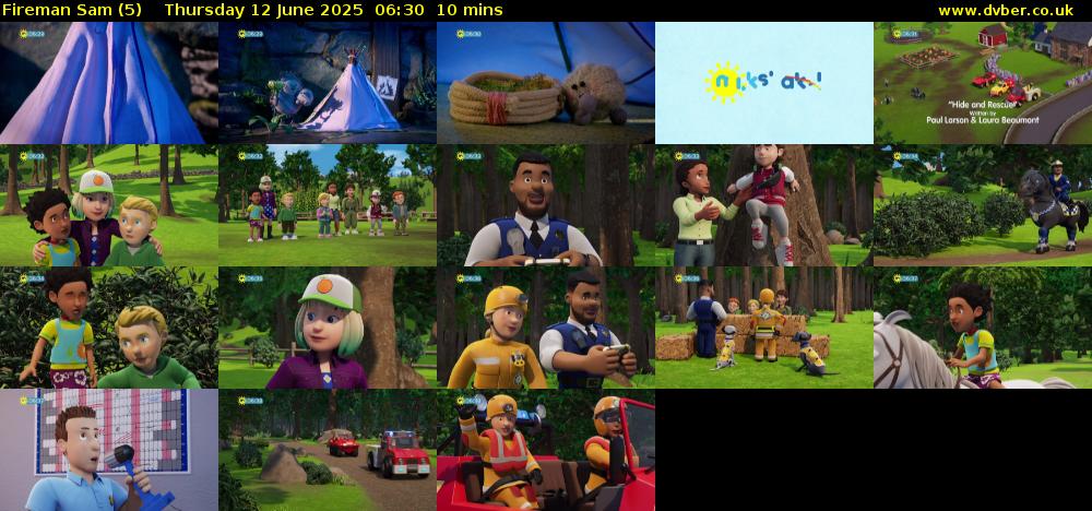 Fireman Sam (5) Thursday 12 June 2025 06:30 - 06:40