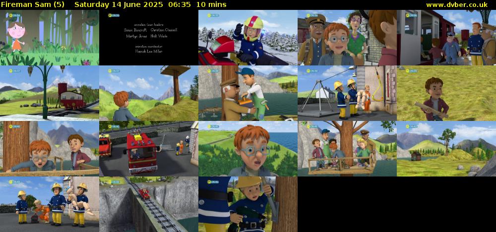 Fireman Sam (5) Saturday 14 June 2025 06:35 - 06:45