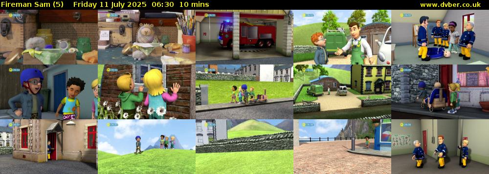 Fireman Sam (5) Friday 11 July 2025 06:30 - 06:40