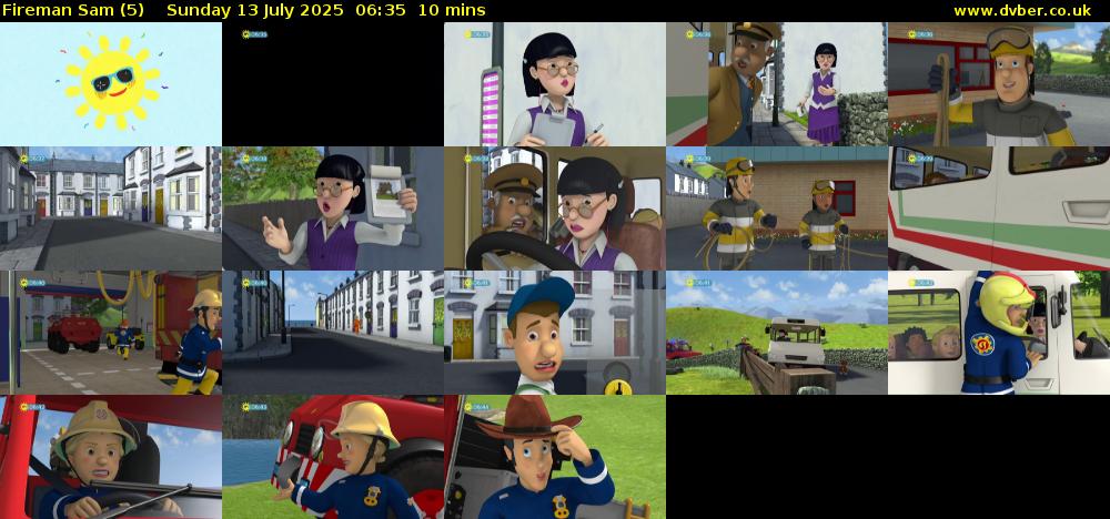 Fireman Sam (5) Sunday 13 July 2025 06:35 - 06:45