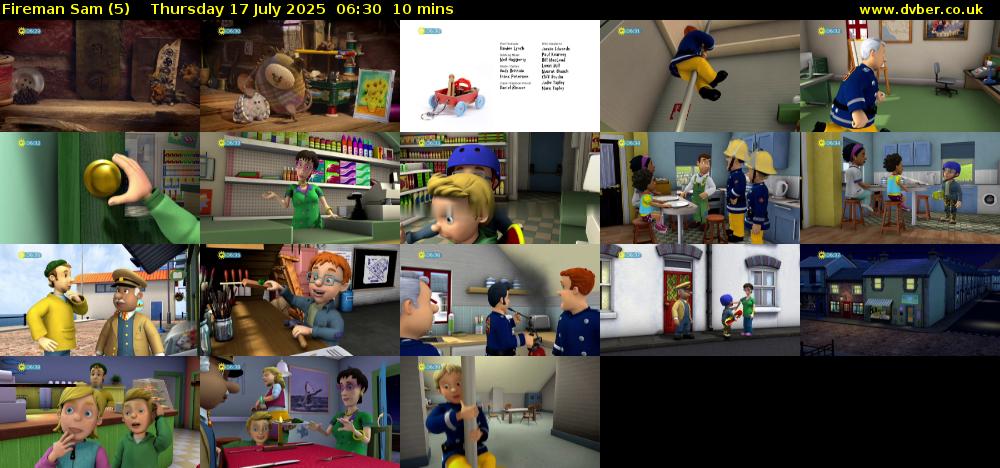 Fireman Sam (5) Thursday 17 July 2025 06:30 - 06:40