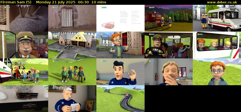 Fireman Sam (5) Monday 21 July 2025 06:30 - 06:40