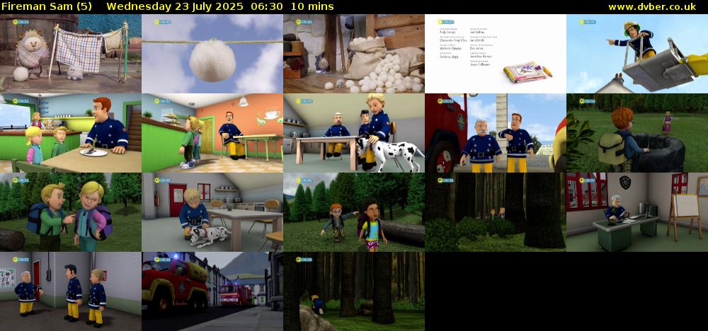 Fireman Sam (5) Wednesday 23 July 2025 06:30 - 06:40