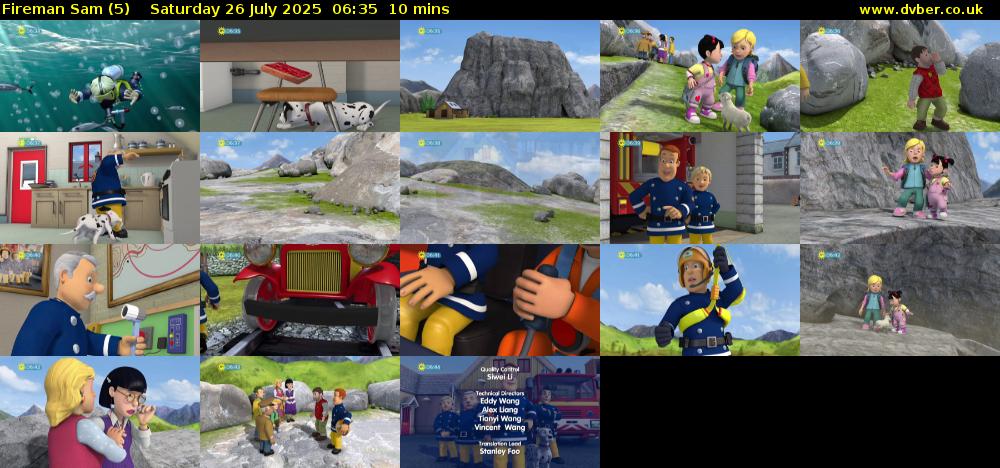 Fireman Sam (5) Saturday 26 July 2025 06:35 - 06:45