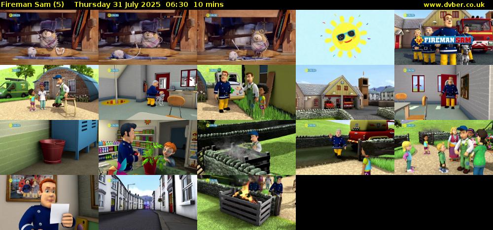 Fireman Sam (5) Thursday 31 July 2025 06:30 - 06:40