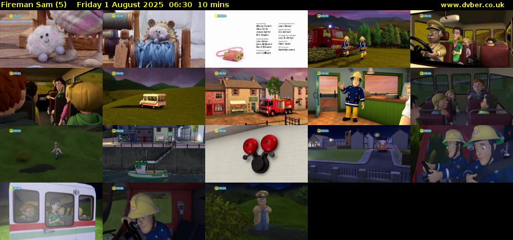Fireman Sam (5) Friday 1 August 2025 06:30 - 06:40