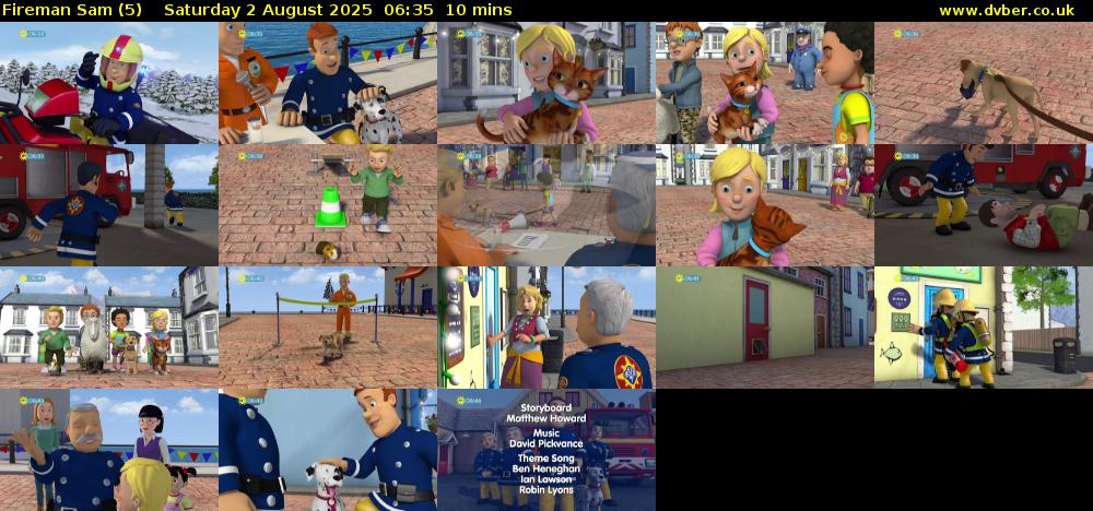 Fireman Sam (5) Saturday 2 August 2025 06:35 - 06:45