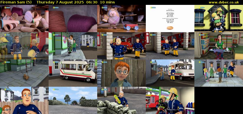 Fireman Sam (5) Thursday 7 August 2025 06:30 - 06:40