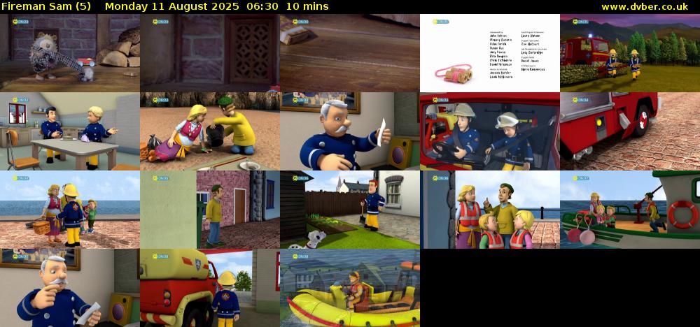 Fireman Sam (5) Monday 11 August 2025 06:30 - 06:40