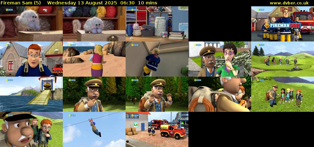 Fireman Sam (5) Wednesday 13 August 2025 06:30 - 06:40