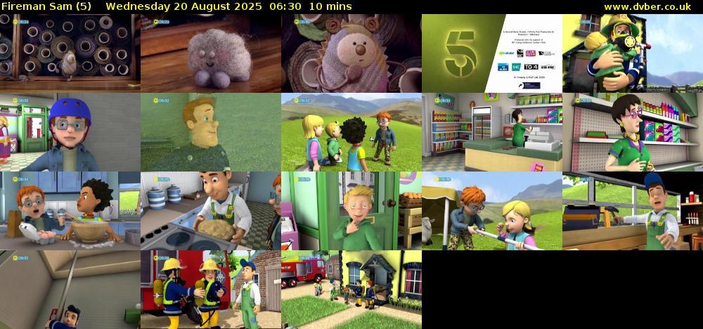 Fireman Sam (5) Wednesday 20 August 2025 06:30 - 06:40