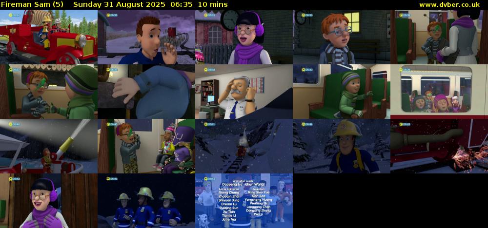Fireman Sam (5) Sunday 31 August 2025 06:35 - 06:45