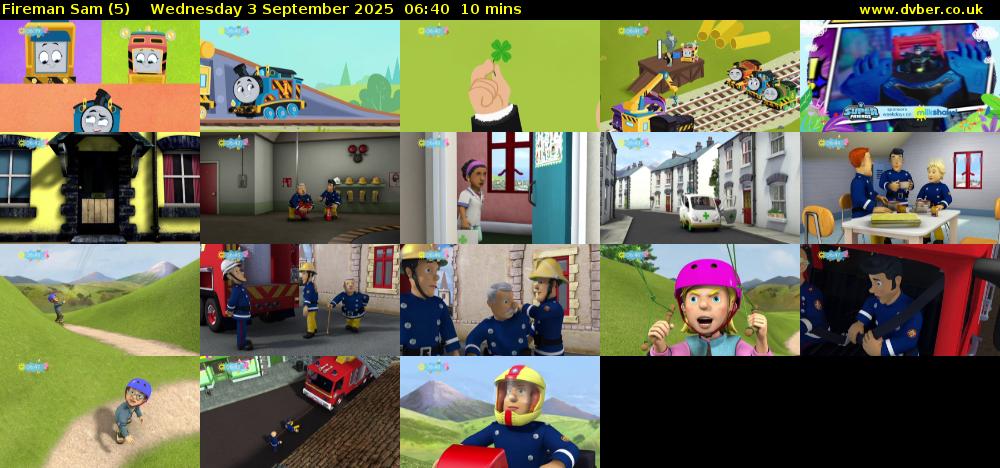 Fireman Sam (5) Wednesday 3 September 2025 06:40 - 06:50
