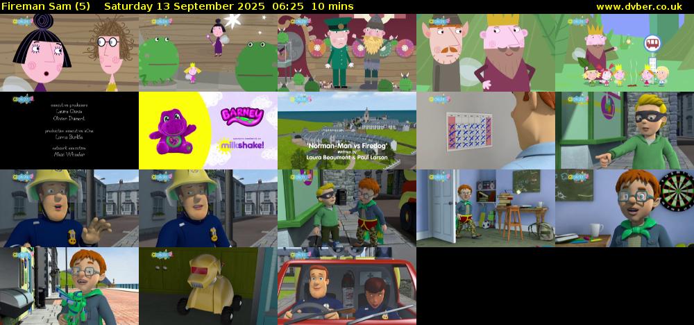 Fireman Sam (5) Saturday 13 September 2025 06:25 - 06:35