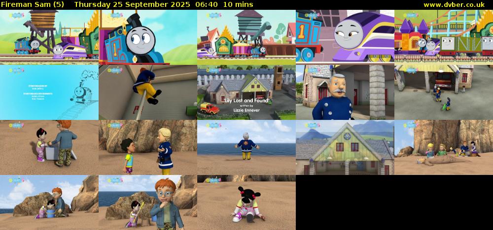 Fireman Sam (5) Thursday 25 September 2025 06:40 - 06:50