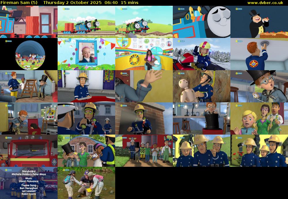 Fireman Sam (5) Thursday 2 October 2025 06:40 - 06:55