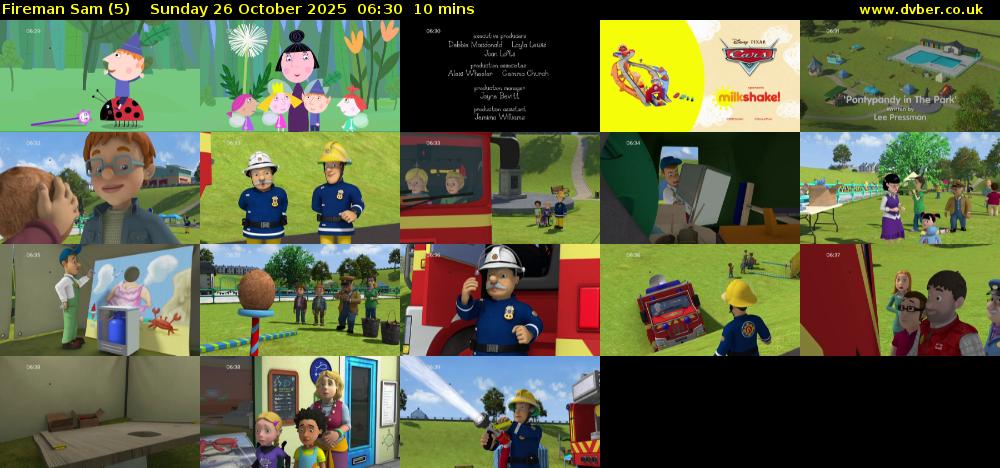 Fireman Sam (5) Sunday 26 October 2025 06:30 - 06:40