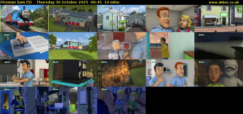 Fireman Sam (5) Thursday 30 October 2025 06:45 - 06:55