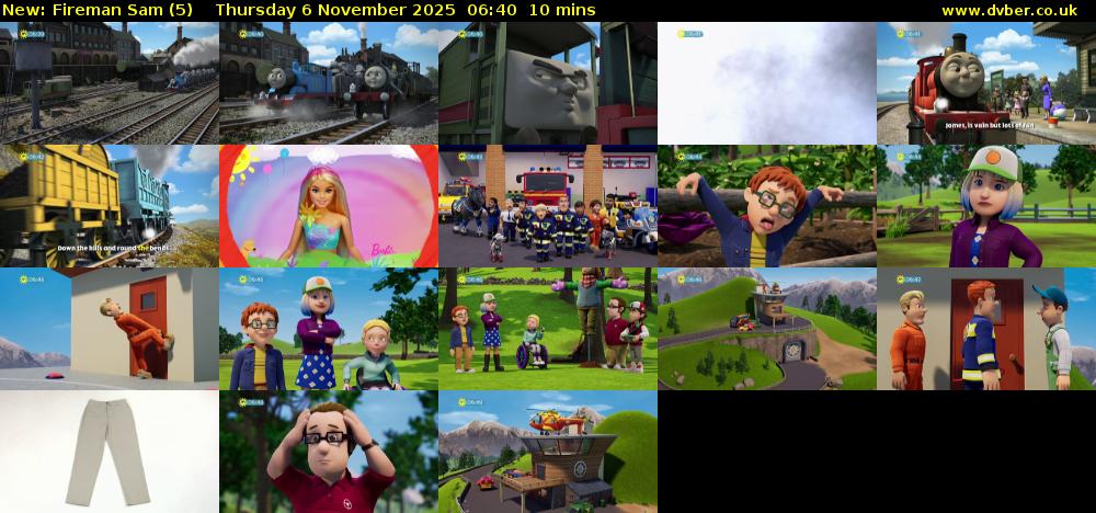 Fireman Sam (5) Thursday 6 November 2025 06:40 - 06:50