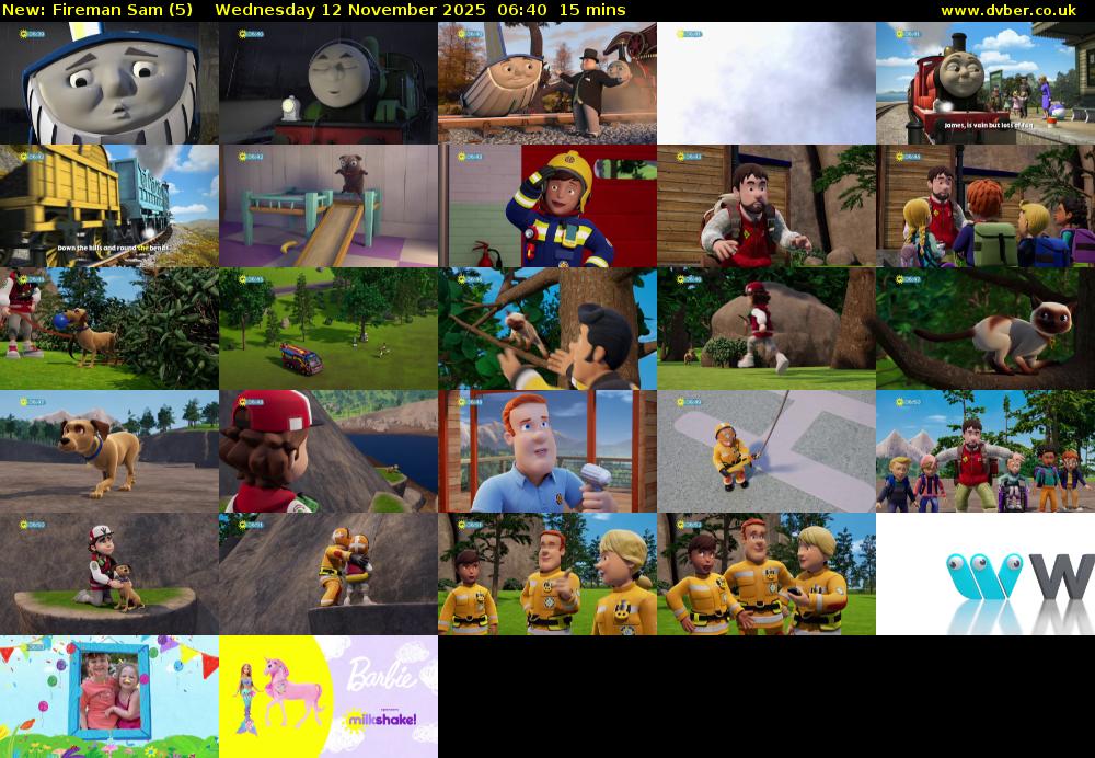 Fireman Sam (5) Wednesday 12 November 2025 06:40 - 06:55