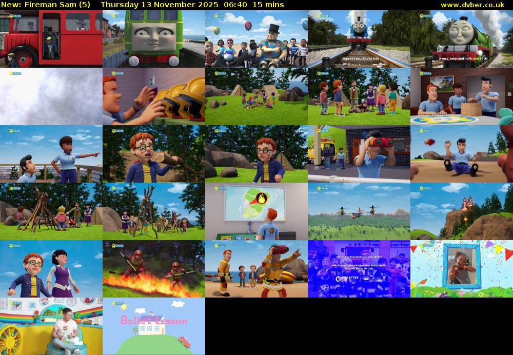 Fireman Sam (5) Thursday 13 November 2025 06:40 - 06:55