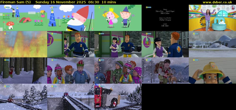 Fireman Sam (5) Sunday 16 November 2025 06:30 - 06:40