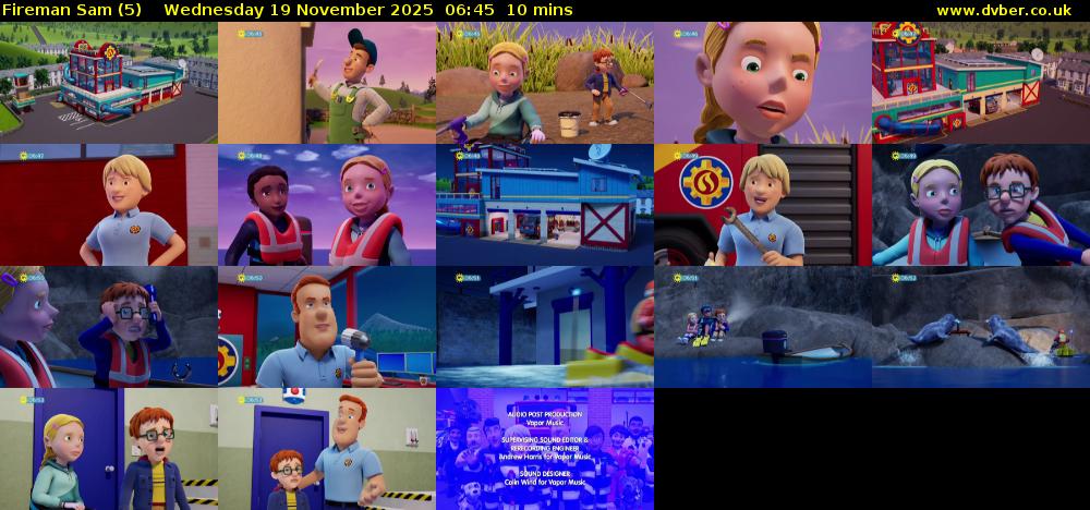 Fireman Sam (5) Wednesday 19 November 2025 06:45 - 06:55